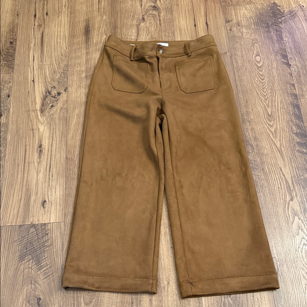 Loft Petite Camel/ Brown Wide-Leg Pants, Palmer wide leg